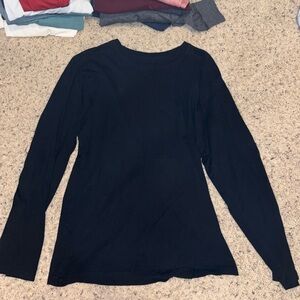 Men’s medium long sleeve black t shirt banana republic